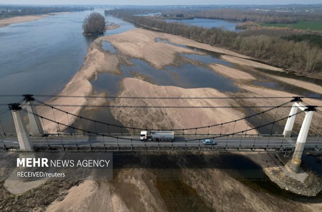 خشکسالی طولانی‌ترین رودخانه فرانسه
