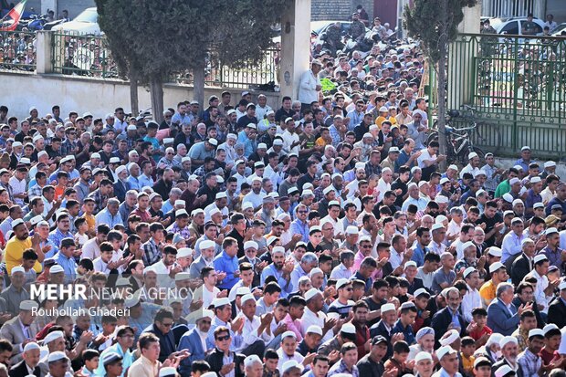 نماز عید فطر اهل سنت در گنبدکاووس