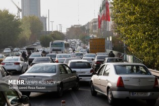 افزایش ترافیک در معابر اصلی و بزرگراهی پایتخت