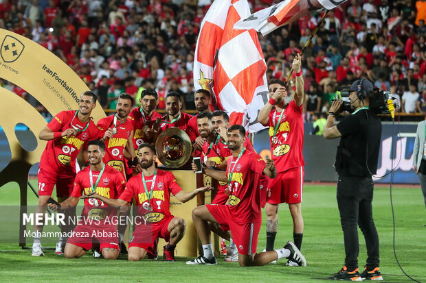 جشن قهرمانی پرسپولیس در جام حذفی فوتبال ایران