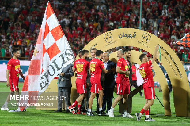 جشن قهرمانی پرسپولیس در جام حذفی فوتبال ایران