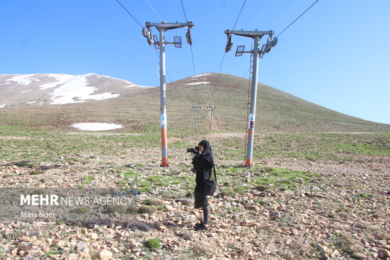 بازدید خبرنگاران از پیست اسکی سهند