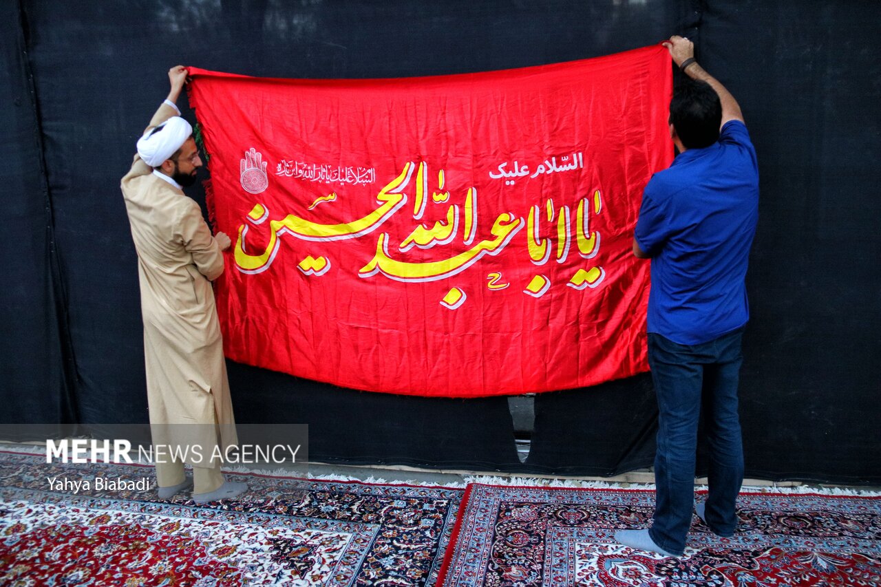 سیاه پوشانی شهر کرمانشاه در آستانه ماه محرم