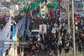 تصاویر / زائران پیاده اربعین در ۱۵۰ کیلومتری کربلا  <img src="/images/picture_icon.gif" width="16" height="13" border="0" align="top">