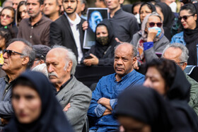 سیروس کهوری نژاد در مراسم تشییع پیکر زنده یاد آتیلا پسیانی