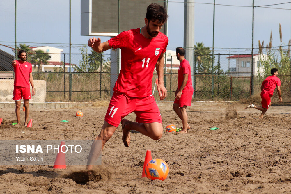 اردوی تیم ملی فوتبال ساحلی ایران در انزلی