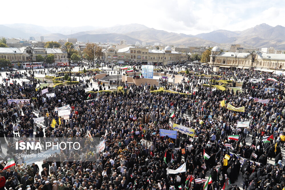 راهپیمایی 13 آبان در همدان