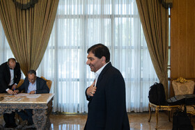 محمد مخبر، معاون اول رئیس جمهور در مراسم بدرقه رئیس جمهور پیش از سفر به عربستان