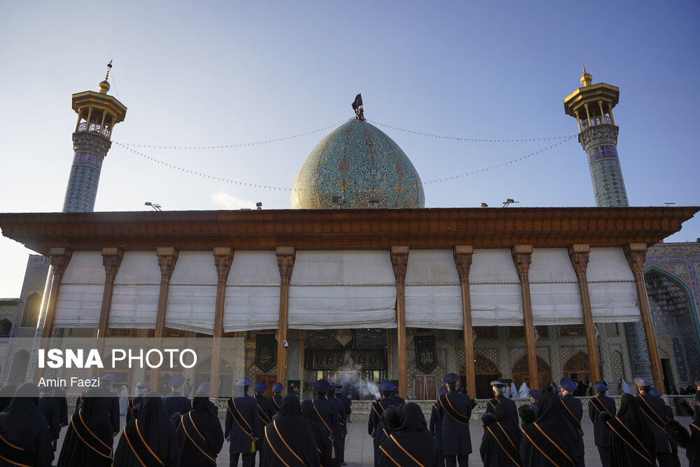 مراسم عزاداری ایّام فاطمیه و بزرگداشت حضرات آیات حائری شیرازی