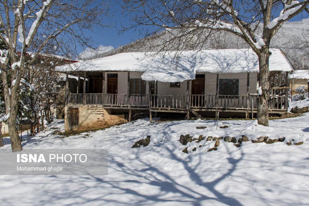 زمستان روستای ییلاقی بالا چلی در استان گلستان