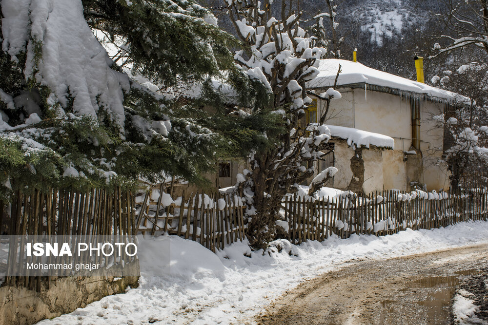 زمستان روستای ییلاقی بالا چلی در استان گلستان