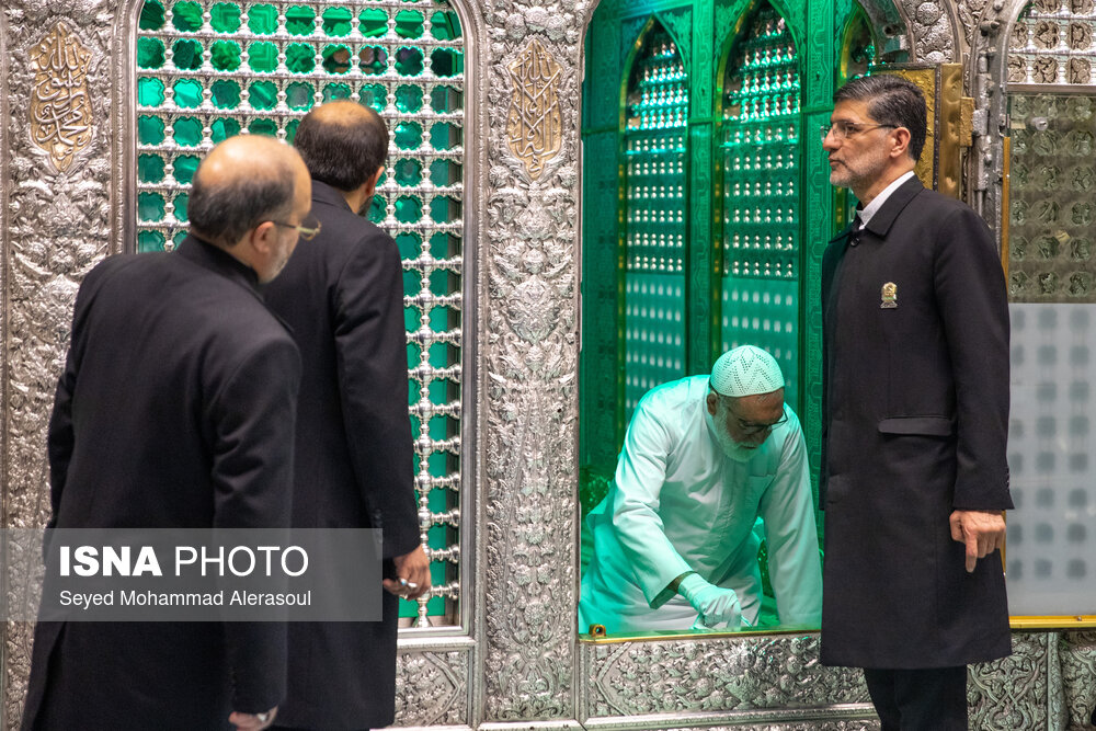 حجت الاسلام احمد مروی، تولیت آستان قدس رضوی در آیین غبارروبی حرم مطهر حضرت رضا (ع)