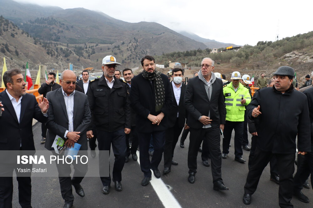 افتتاح آزادراه منجیل - رودبار با حضور مهرداد بذرپاش، وزیر راه و شهرسازی