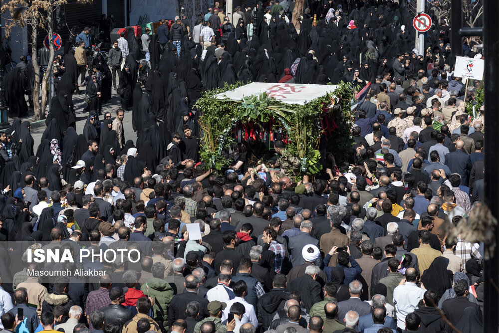 تشییع پیکر شهید «بهروز واحدی»