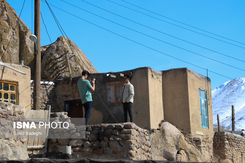 مسافران نوروزی در روستای تاریخی کندوان - آذربایجان شرقی