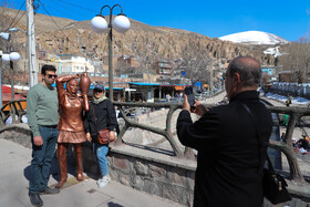 مسافران نوروزی در روستای تاریخی کندوان - آذربایجان شرقی