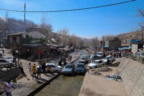 مسافران نوروزی در روستای تاریخی کندوان - آذربایجان شرقی