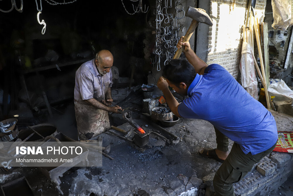 کارگاه غلامرضا دزفولیان، آخرین بازمانده آهنگران بازار قدیم دزفول