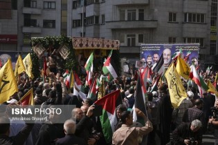 راهپیمایی روز قدس در ایران/ تشییع پیکر شهدای راه قدس در تهران